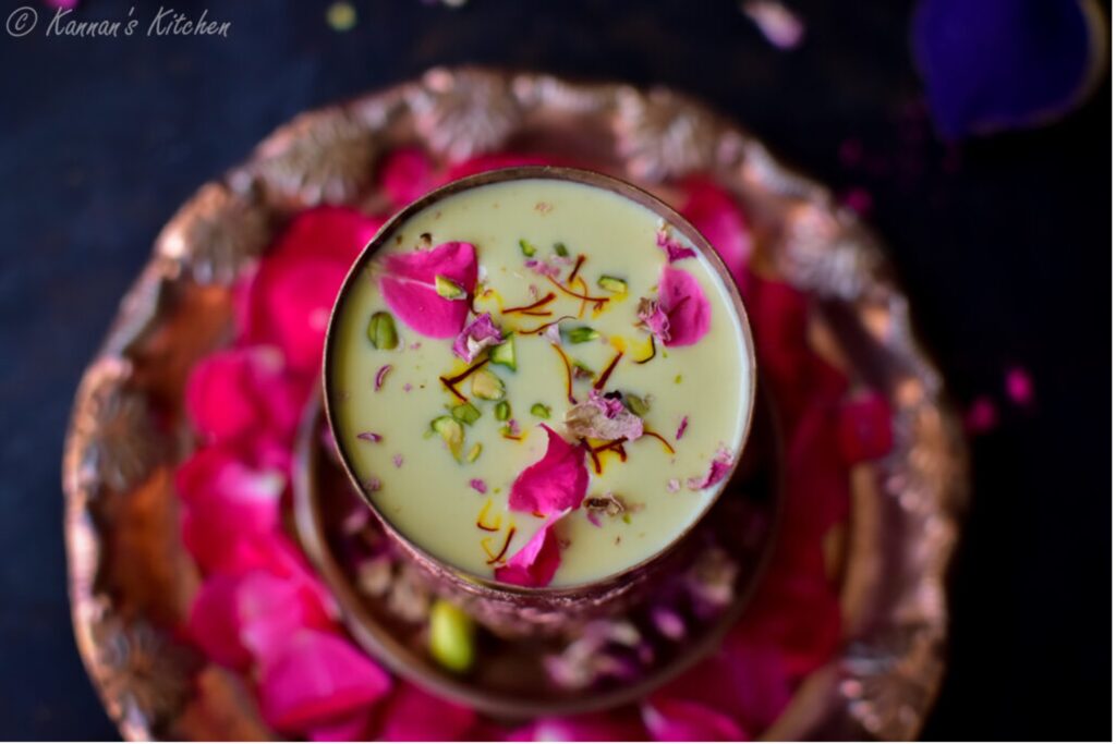 Rose and Cardamom Thandai